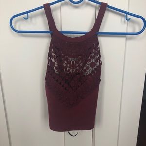 Forever 21 crochet crop top